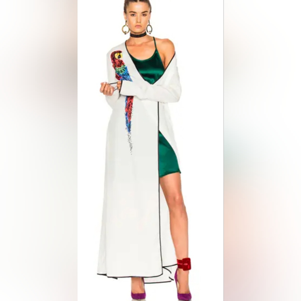 NWOT Attico Parrot Wrap Maxi Dress